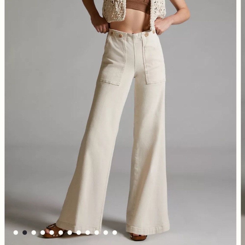 NWT Pilcro Wide-Leg Pants